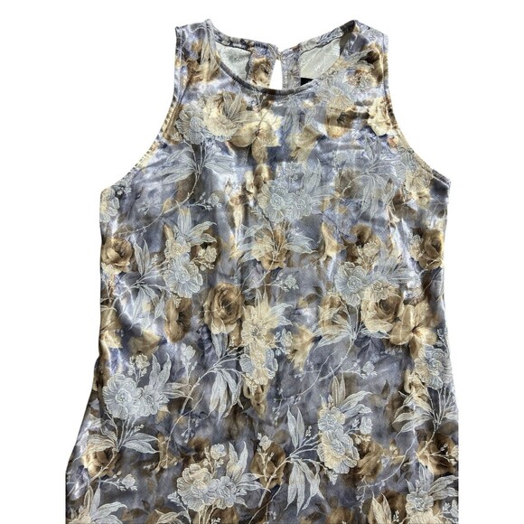 All That Jazz 80s Floral Sleeveless Mini Dress Feminine Romance Sz 7/8 - Picture 4 of 10